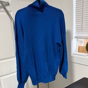 Elegant Blue Turtleneck Sweater